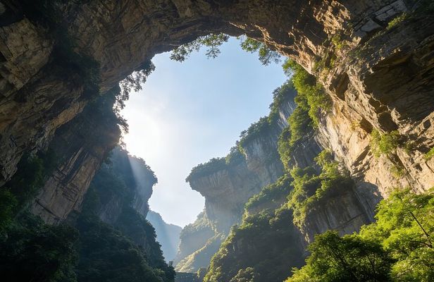 Chongqing: Private Day Tour to Wulong Karst Geological Park 