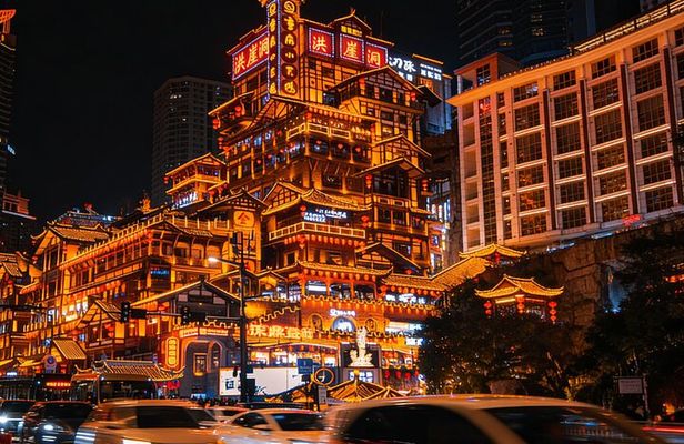Chongqing City Private Night Tour with Hot Pot Dinner or Massage