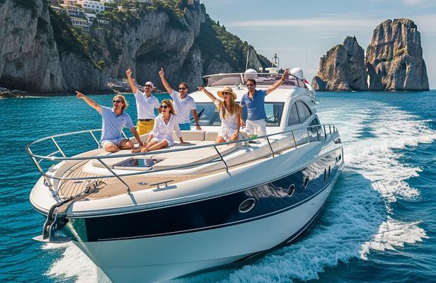 Capri in a Day: Boat Tour + City Visit + Free Bar + Brunch