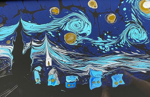 Private Paper Marbling Turkish Art Ebru Class At Locals Home