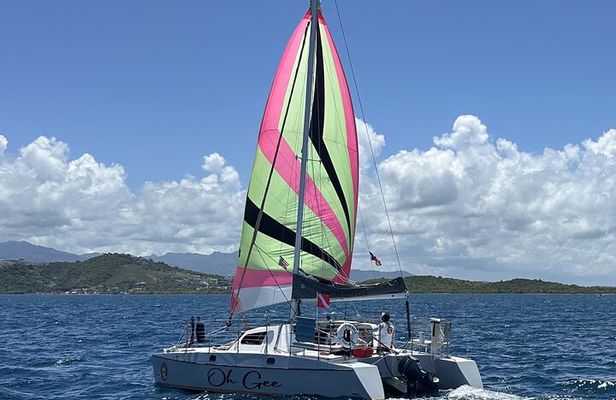 Icacos Catamaran deserted Island, snorkeling, sailing and beach
