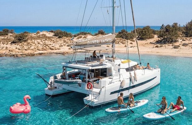 Chrissi: Afternoon Catamaran trip - Dinner, Drinks & Sunset