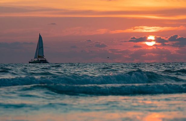 Private Sunset & Dolphin Sightseeing Sail on Lazy Daze Catamaran