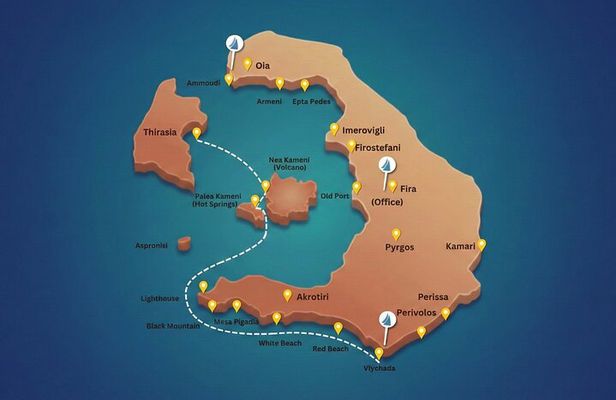 Santorini Private Catamaran Cruise with BBQ, Open Bar & Transfers