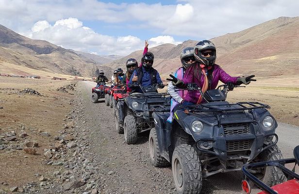 Mountain of Colors in a quad bike second shift departure from Cusco