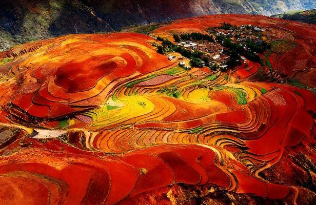 Private Dongchuan Red Land Sightseeing Day Tour from Kunming