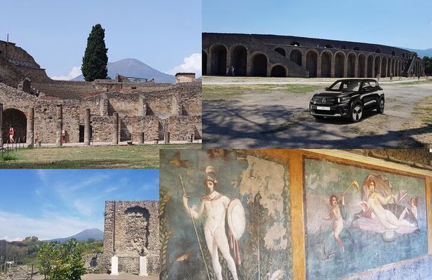Naples to Pompeii : Pompeii with transport Guided Tour and skip line