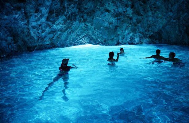 From Kotor: Boat to Blue Cave & Lady of the Rocks &Submarine Base