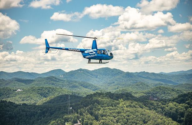Helicopter Ride Over Pigeon Forge and Bluff Mountain