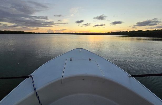 Sunset River Cruise in Hopkins Belize with Drinks and Appetizers