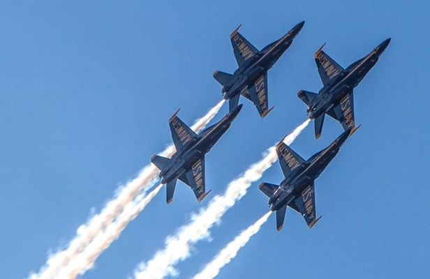 Blue Angels Practice on a Private Yacht with Captain