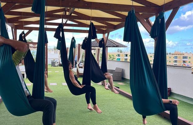Aerial Yoga with Daybed and Drink