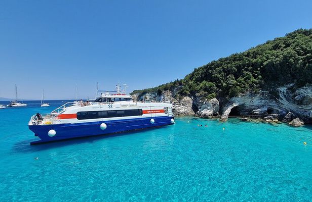 Corfu: Paxos and Antipaxos Cruise with Highspeed Catamaran