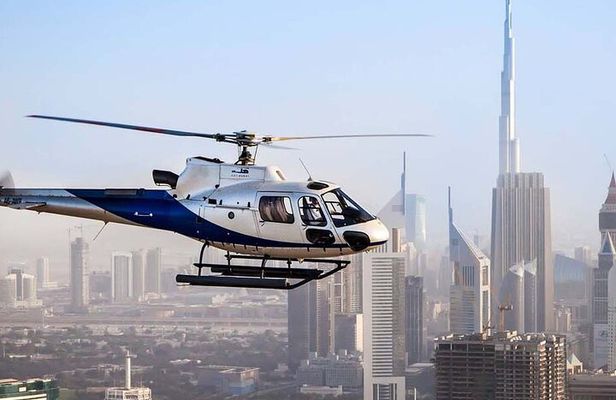 Dubai Helicopter Ride Burj Khalifa Palm Jumeirah and Marina Views