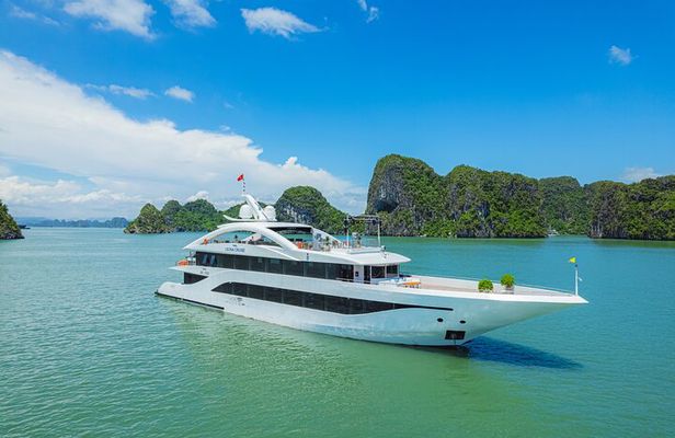 Leona Cruise Ha Long bay 6 Star Luxury Day Ship with Buffet Lunch