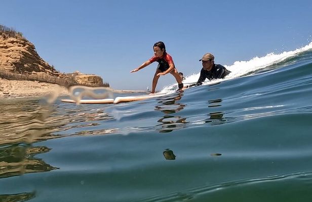 Surf lessons at Punta Veleros Beach