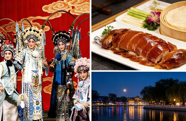 Classic Peking Opera, Local Dinner&Old Beijing Houhai Night Tour