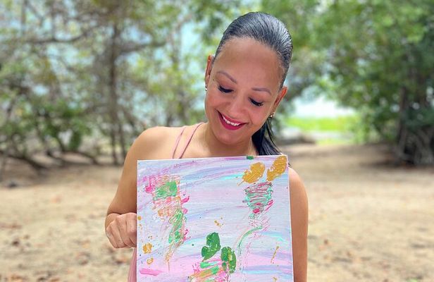 Sense and Paint Intuitive Sunset Art Experience in Aruba