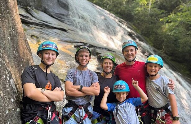 Cove Creek Waterfall Rappel and Canyoneering Adventure in Brevard