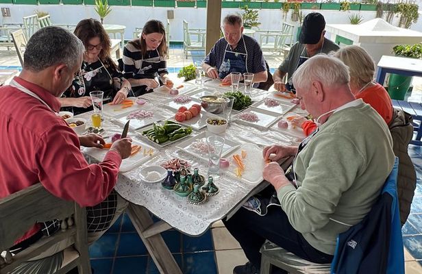Traditional Moroccan cuisine in Essaouira – Medina view