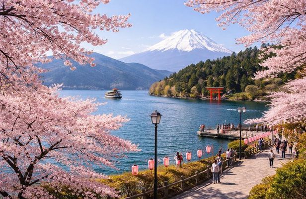 Mount Fuji & Cherry Blossoms: Kamakura, Big Buddha and Lake Ashi