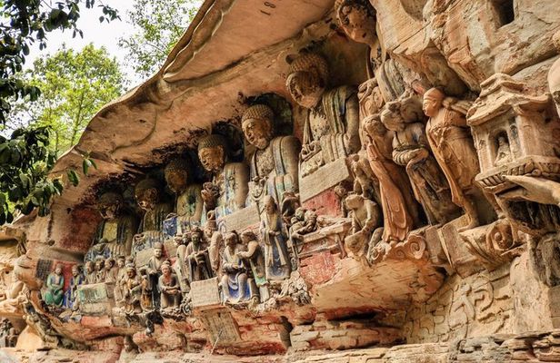 Chongqing Dazu Rock Carvings Ciqikou Old Town Join in Day Tour