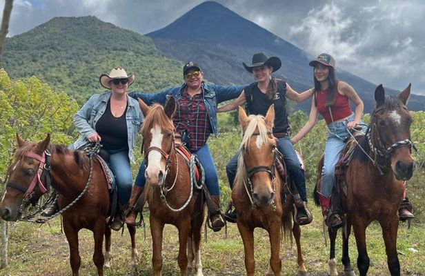Volcanic Horseback Trail Ride and Village Tour Outside of Antigua