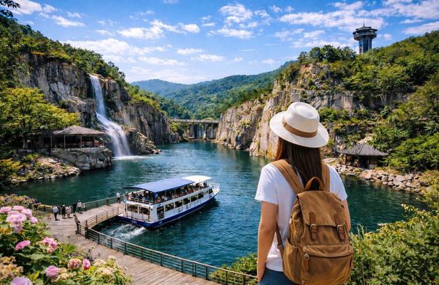 Pocheon: Sanjeong Lake+ Art Valley+Herb Island Tour from Seoul