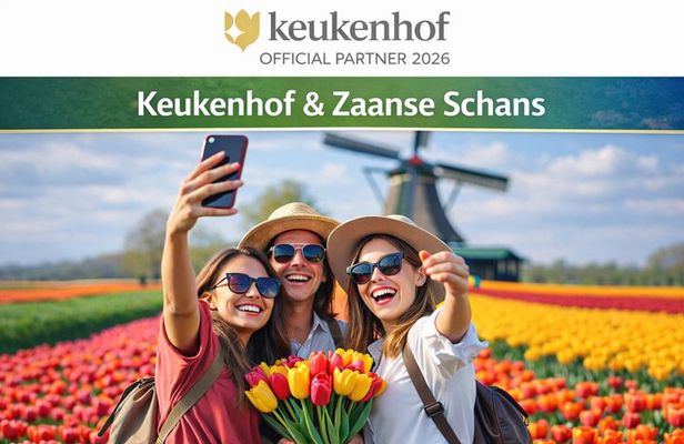 Keukenhof Gardens and Zaanse Schans Windmills Day Tour