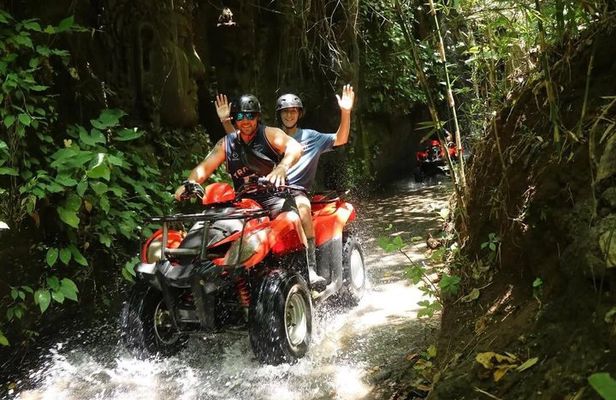 Ubud Zipline Adventure & ATV Ride Kingkong Temple Cave
