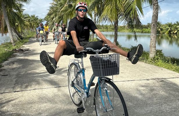 Hoi An bike-Duck farm-buffalo-organic farm-Basket Boat-coffe stop