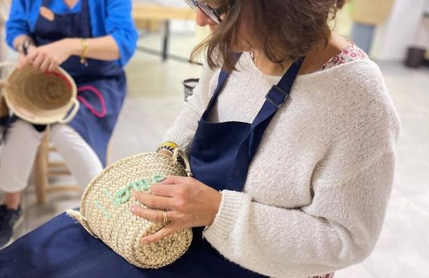 Create Your Own Colorful Moroccan Embroidered Basket