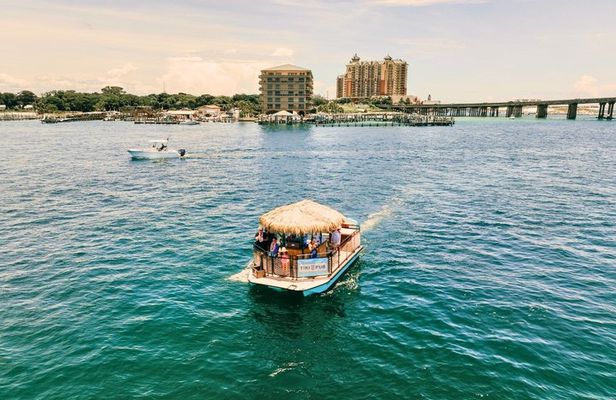 Private Tiki Pub Floating Sunset Cruise at Crab Island