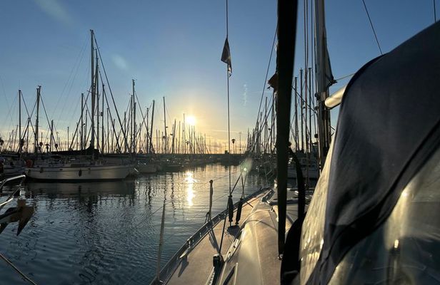 Waking up in Barcelona Sailing boat ride at Dawn