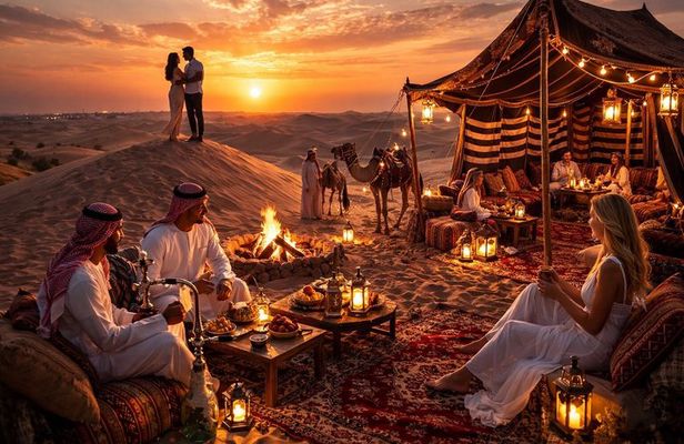 Doha: Sunset Desert Safari, Dune Bashing & BBQ Camp Dinner