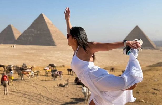 All in one Giza Pyramids, Great Sphinx and Grand Egyptian Museum