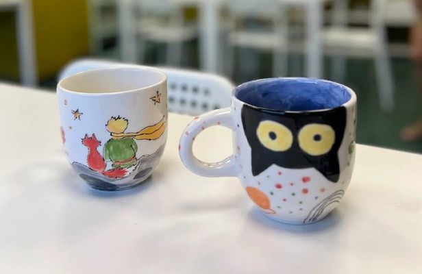 Ceramic Painting Workshop in Rome with Drinks