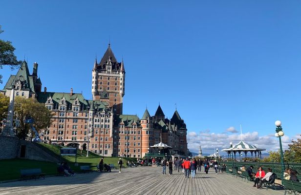 Montmorency Waterfall and Quebec City Tour from Montreal with Bus