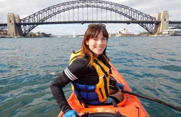 Kayak to Goat Island in Sydney Harbour with Local