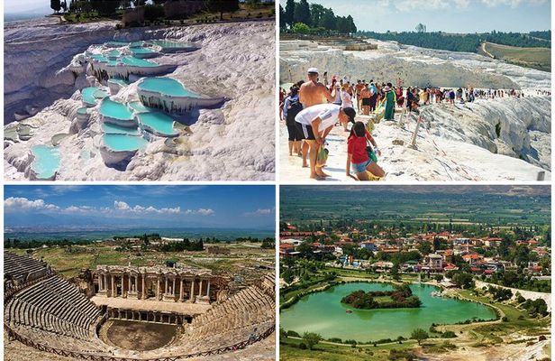 From Antalya/Kemer: Pamukkale and Hierapolis Tour with Lunch