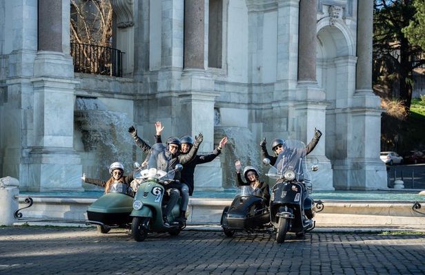 90 Minutes Panoramic Vespa Sidecar Tour of Rome