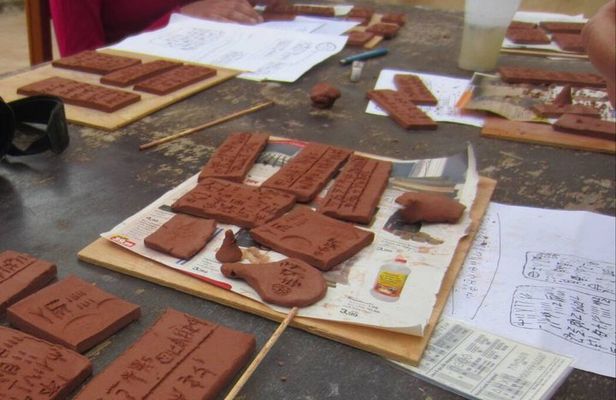 Heraklion Clay Workshop Guided Ancient Writing Lab