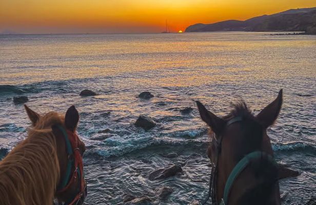 Santorini Family Horseback Adventure:Volcanic Trails & Beach Ride