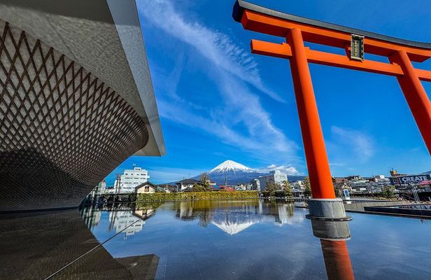 Mt Fuji World Heritage Private Tour by Bullet Train and Car