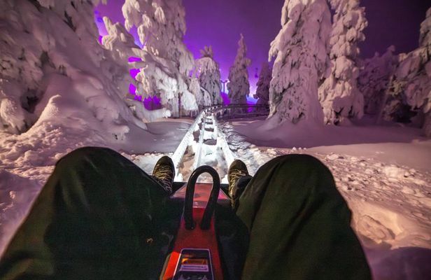 World's Northern most Roller Coaster & Korouoma Frozen Waterfall