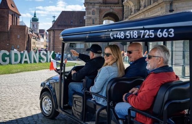 Premium City Tour Gdansk 'Golf Cart & Local Beer & Hidden Gems