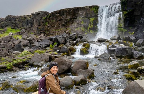 Private Golden Circle with Snowmobile Ride from Reykjavik