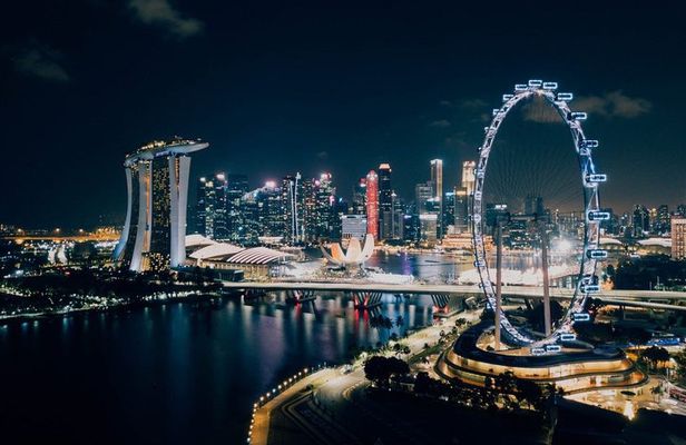 Singapore River Cruise, Night Garden Rhapsody & Spectra w Satay