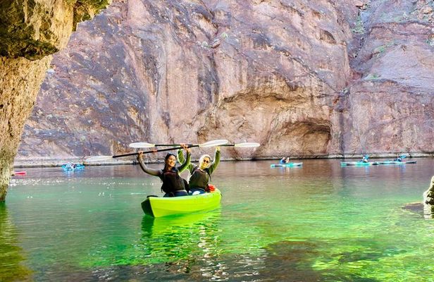 From Willow Beach: Emerald Cave Sit-On-Top Kayak Rental