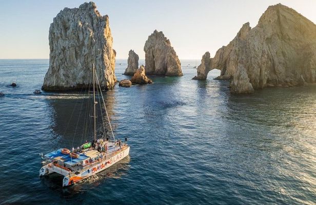 Los Cabos Sunset Cruise: Iconic Views, Group Joy, Food and Drink